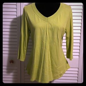 Cold water creek large green shirt